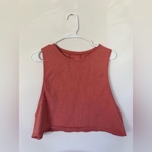 Lululemon Muscle Love Cropped Tank Top - Rustic Coral Size 10